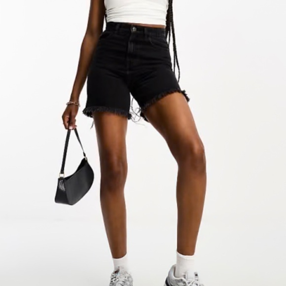 DTT 100% Cotton Tall Dark Jean Longline 5.5” Inseam Shorts